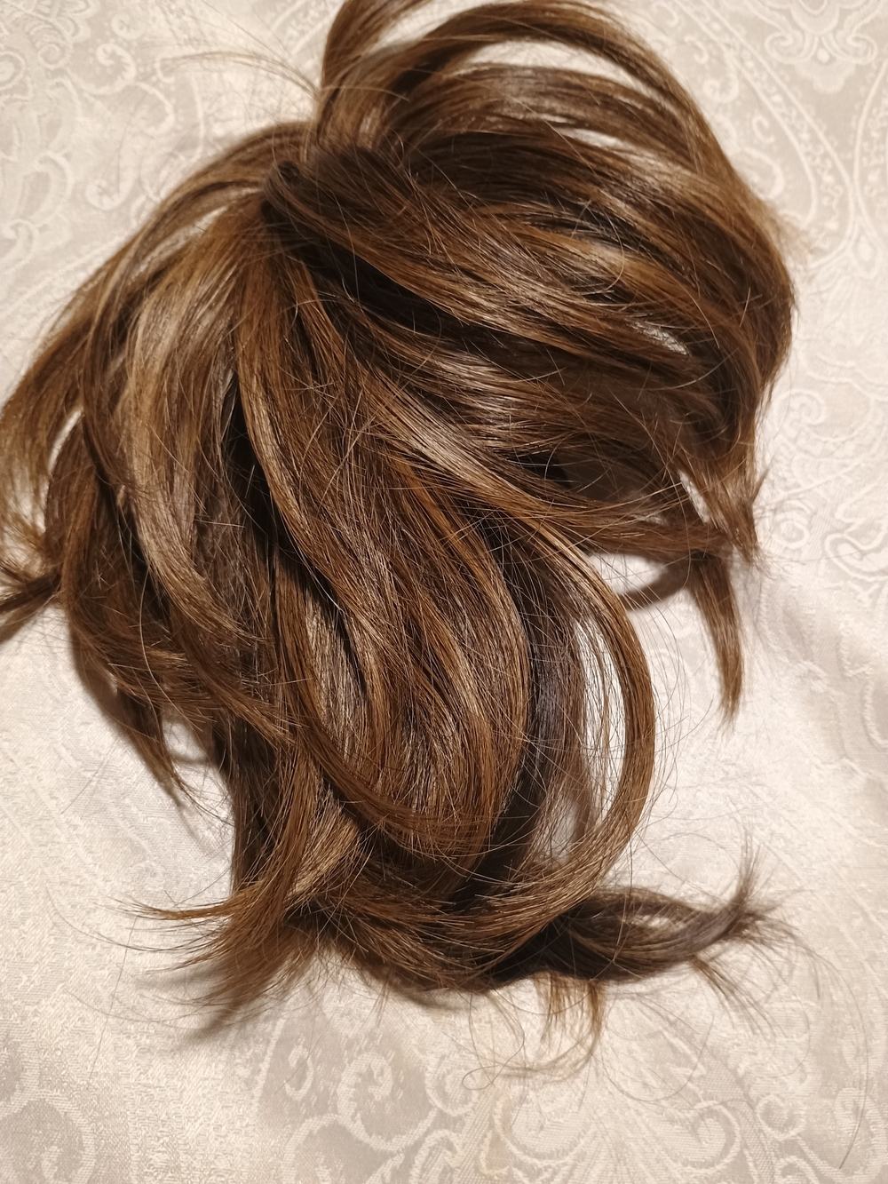 Brown Clip-In Hairpiece for Women - Natural Volume Accent